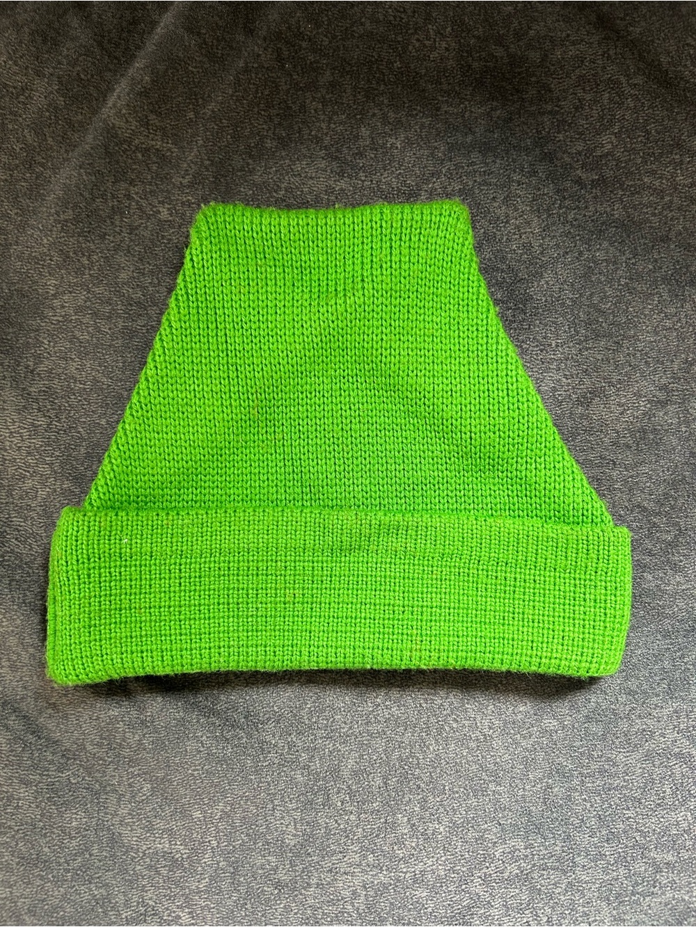 Vintage Wigwam Bright Green Knit Cuff Beanie